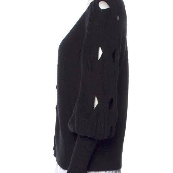 JONATHAN SIMKHAI Plunge Neckline Sweater | Size: M - Picture 6 of 6